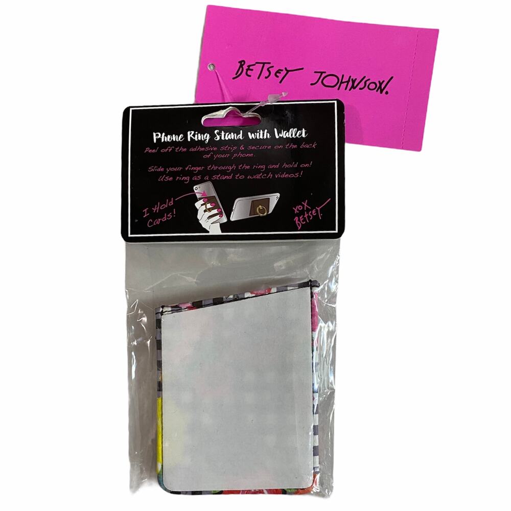Betsey Johnson Gingham Phone Ring Wallet - Picture 4 of 6
